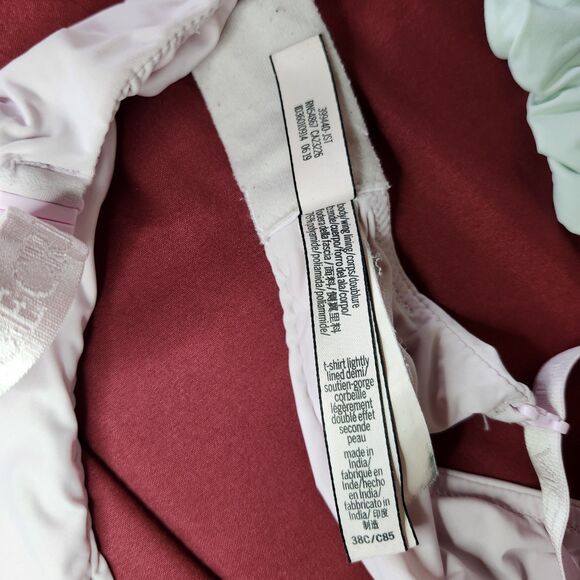 Victoria’s Secret Bras Lot 2 Women 38C Aqua Teal & Blush Pink Convertible Straps - Picture 10 of 15